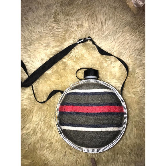 Vintage Canteen Striped Western Boho